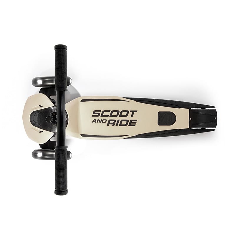 Scoot & Ride Highwaykick 5 LED Scooter - Ash – top view of the deck