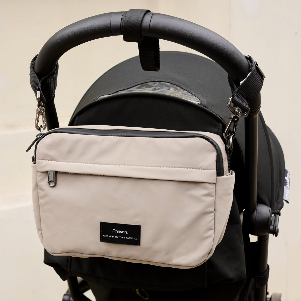 Finnson Frida Stroller Organiser with Clips - Taupe