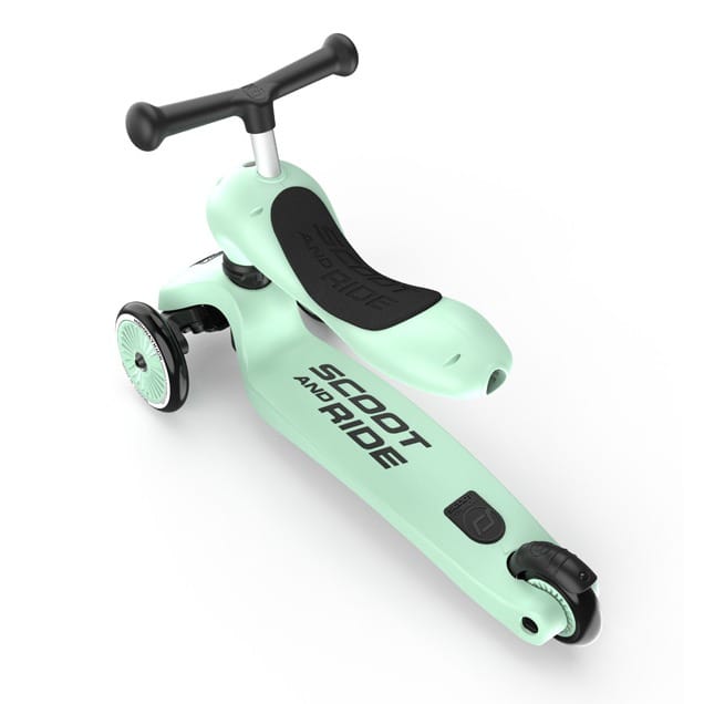 Scoot & Ride Highwaykick 1 Scooter - Kiwi – angled view