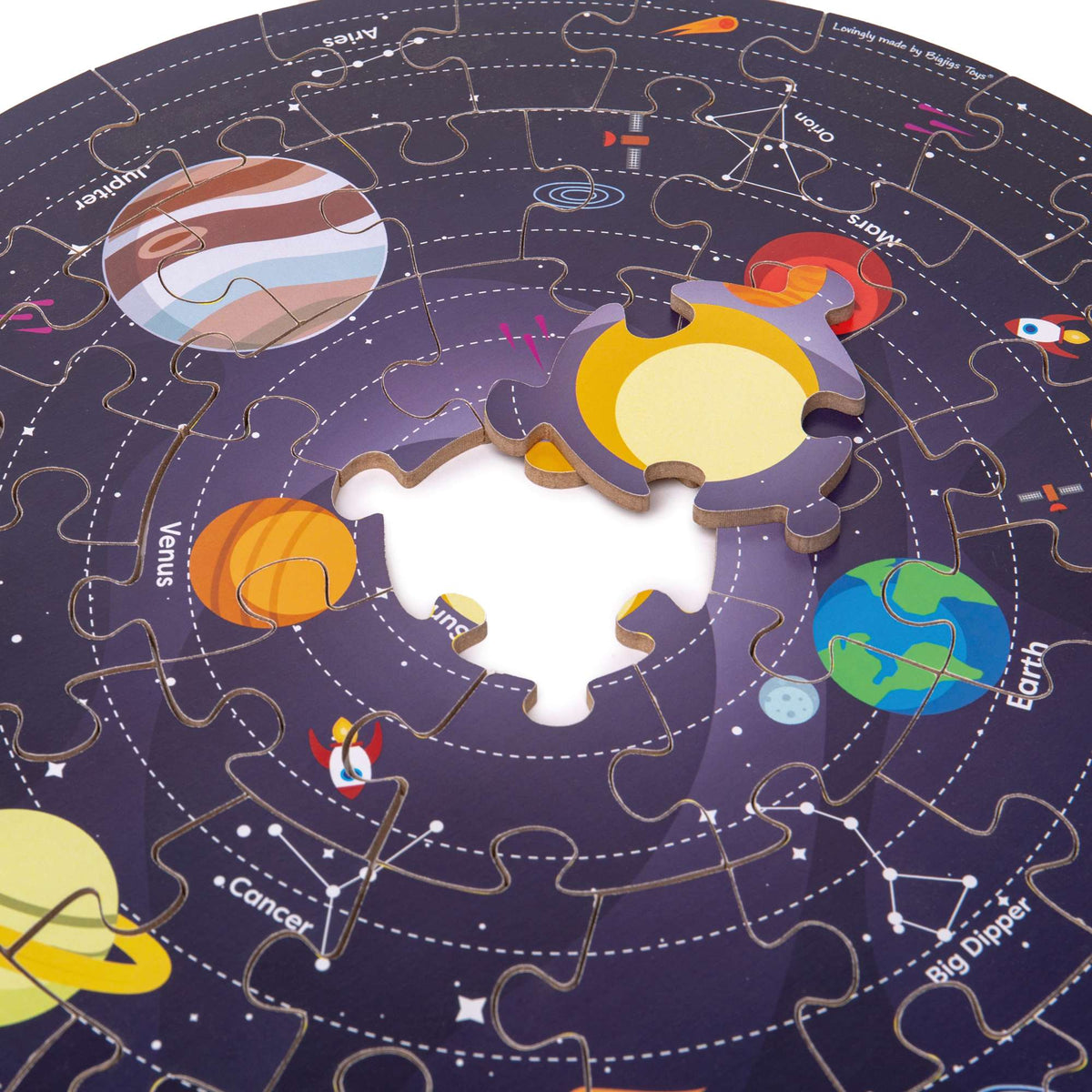 Bigjigs Toys Space Explorer Solar System Floor Puzzle - 50 Pieces