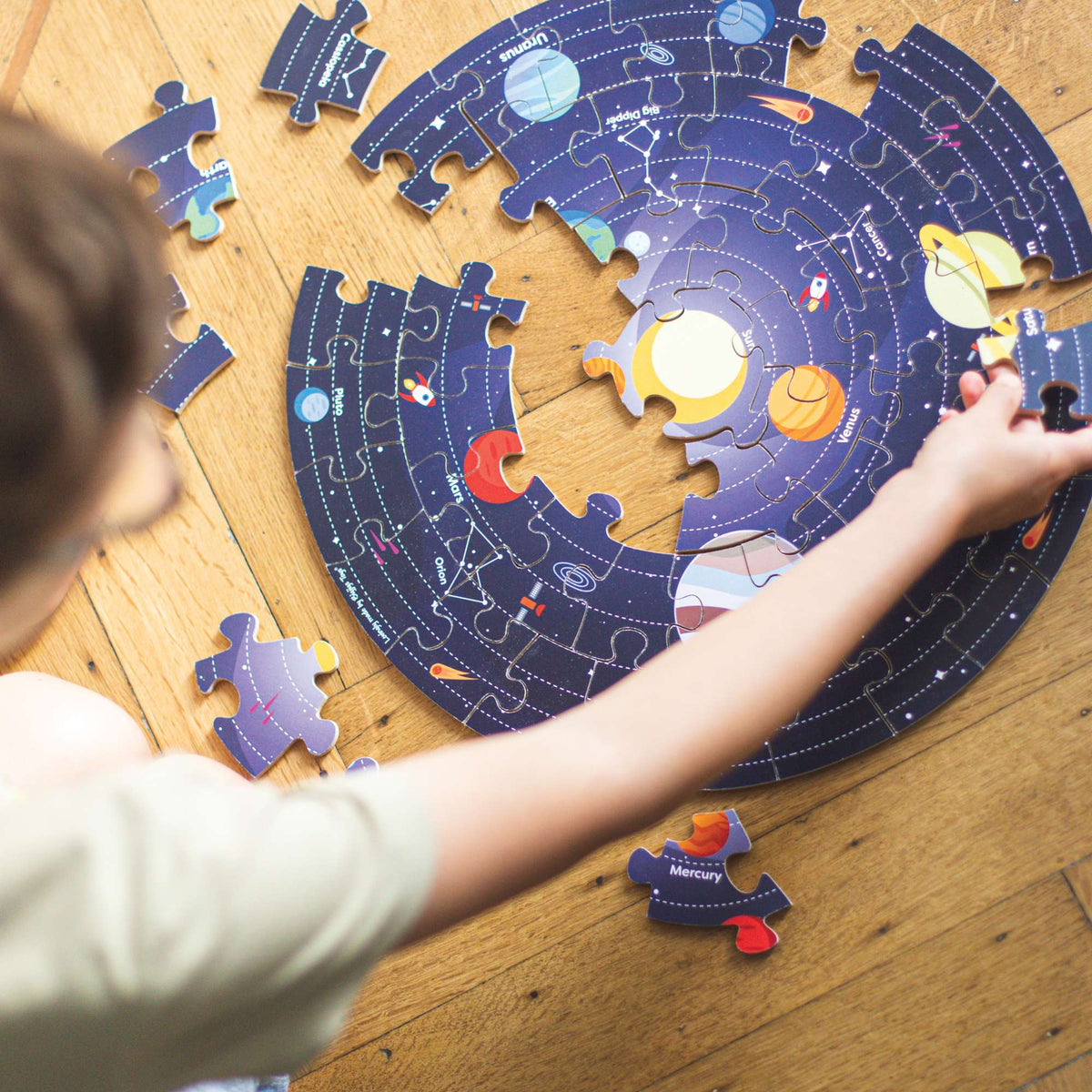 Bigjigs Toys Space Explorer Solar System Floor Puzzle - 50 Pieces