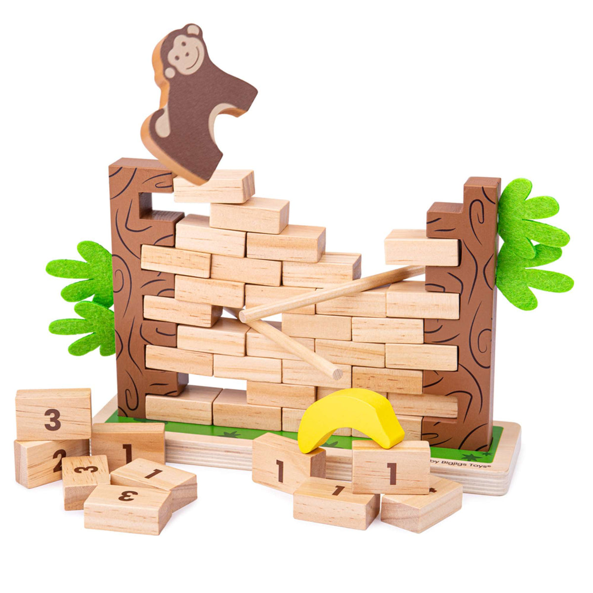 Bigjigs Toys Jungle Crash Wooden Maths Game