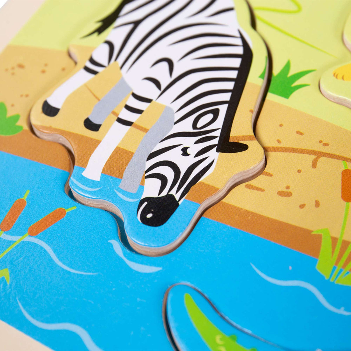 Bigjigs Toys Wooden Safari Sound Puzzle