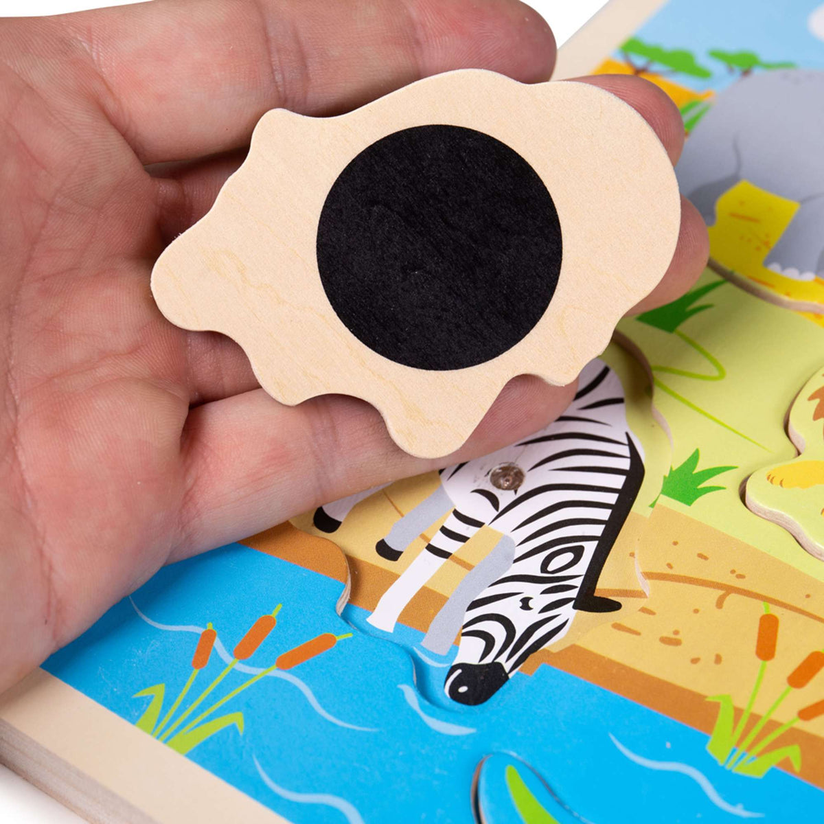 Bigjigs Toys Wooden Safari Sound Puzzle