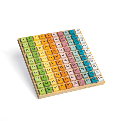 Bigjigs Toys Wooden Number Tray 1–100