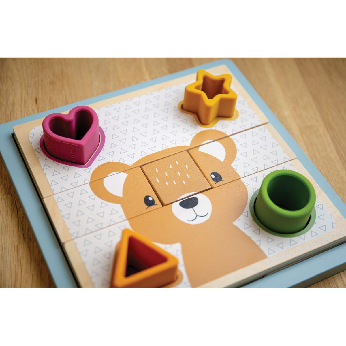 Bigjigs Toys Silicone Shape Sorter Activity Puzzle - 10 Pieces