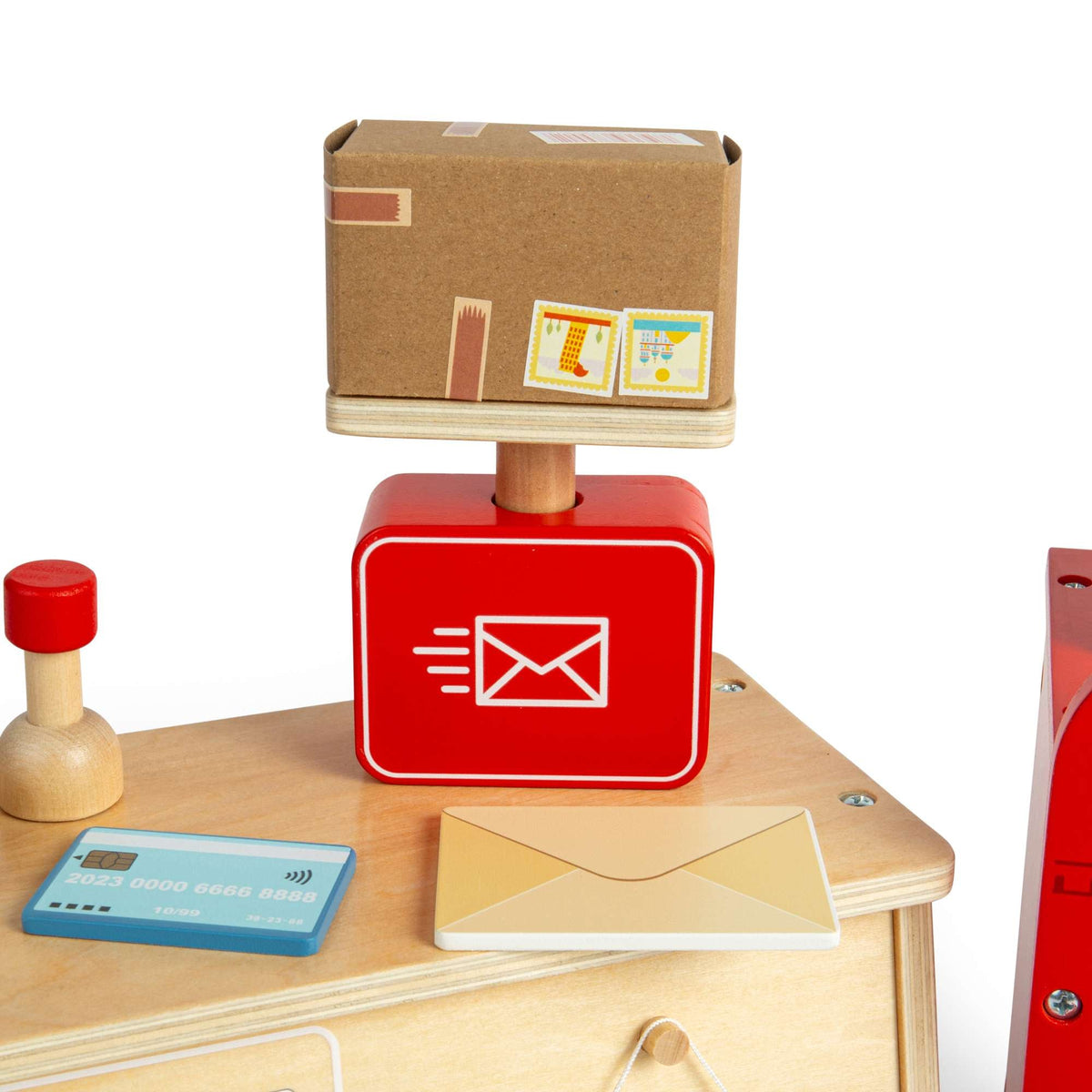 Bigjigs Toys Wooden Post Office Set
