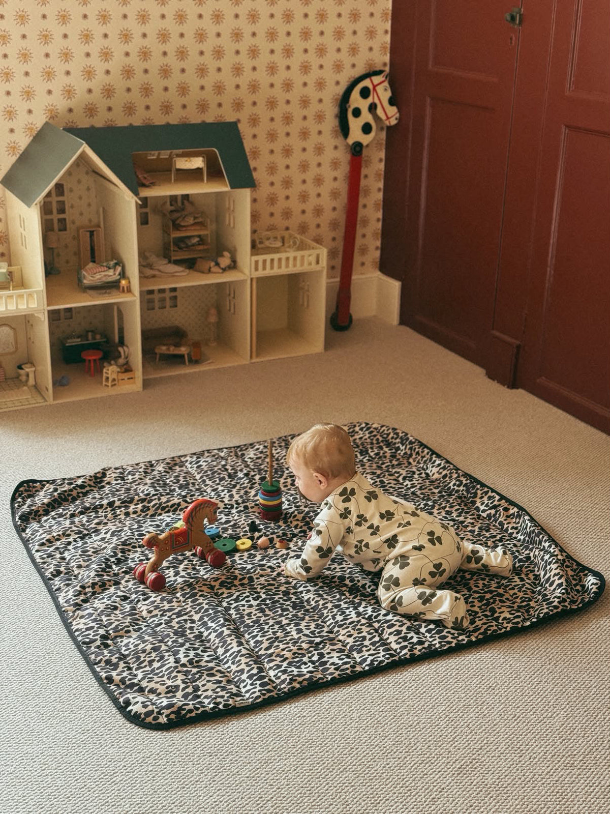 Finnson Thoren Outdoor & Indoor Padded Play Mat - Leopard