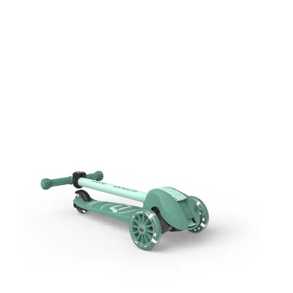 Scoot & Ride Highwaykick 3S Scooter - Forest – folded