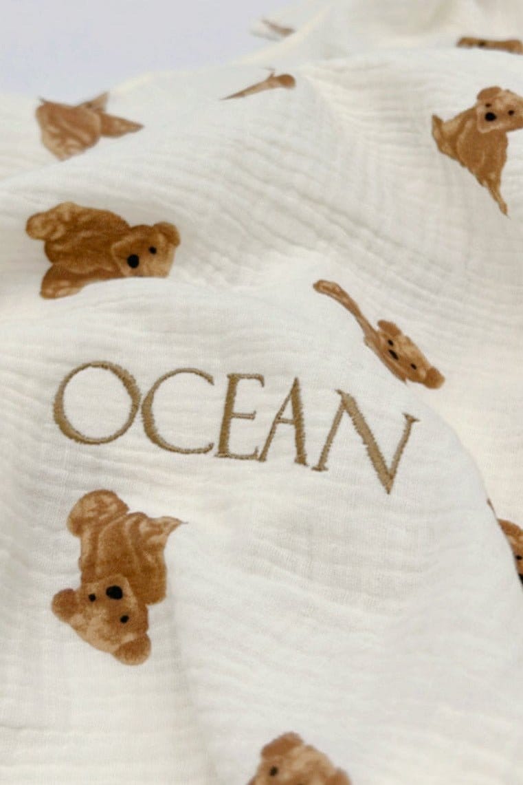 Cozy Crew Club Blankets The Bear Muslin Blanket Swaddle