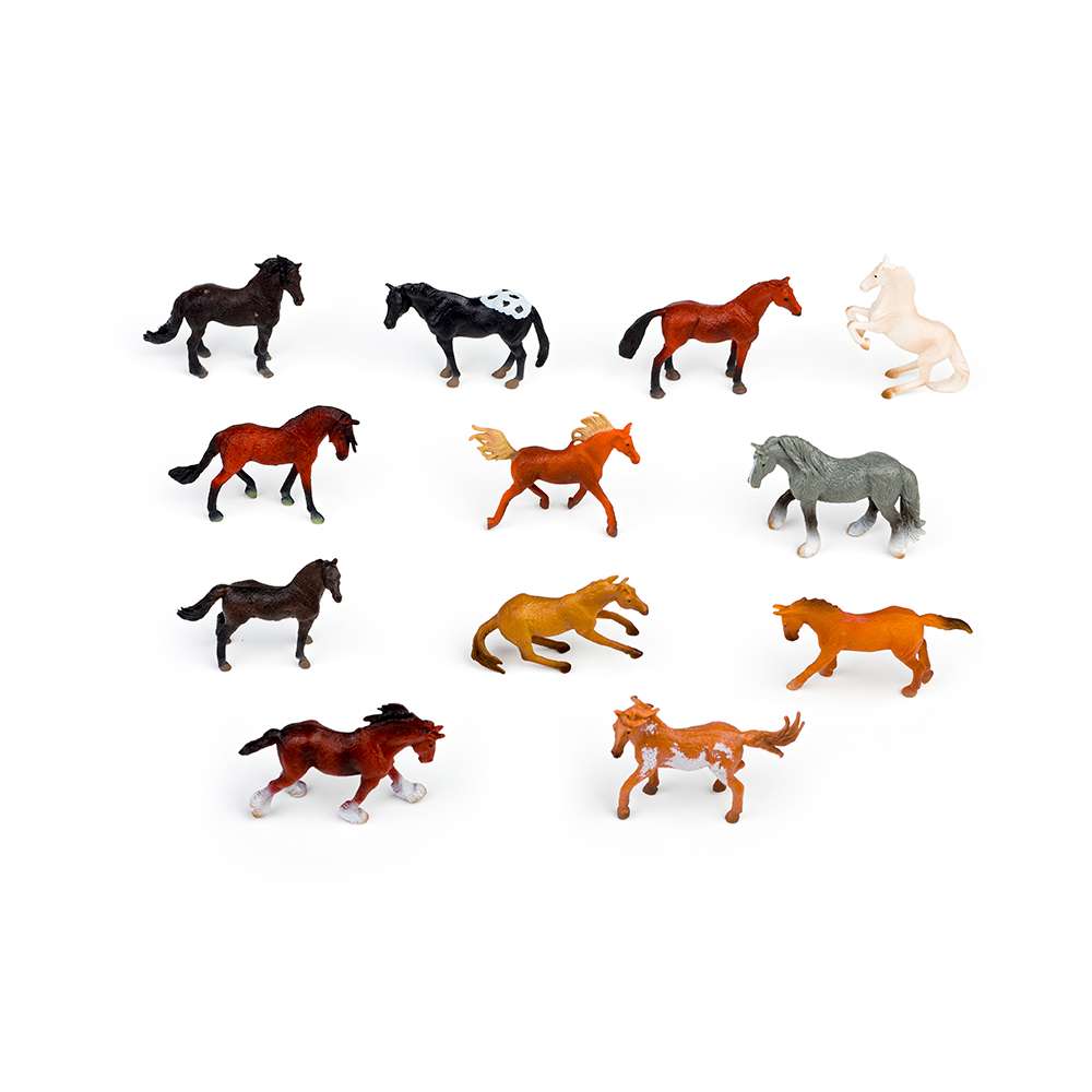 CollectA Mini Horses Box - 12 Stallions & Mares