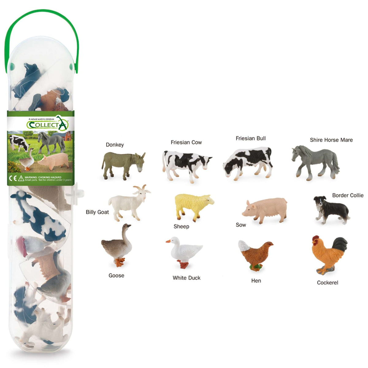 CollectA Mini Farm Animals Box - 12 Figures