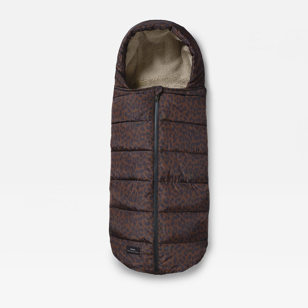 Finnson Alma Universal Quilted Footmuff - Chocolate Leopard