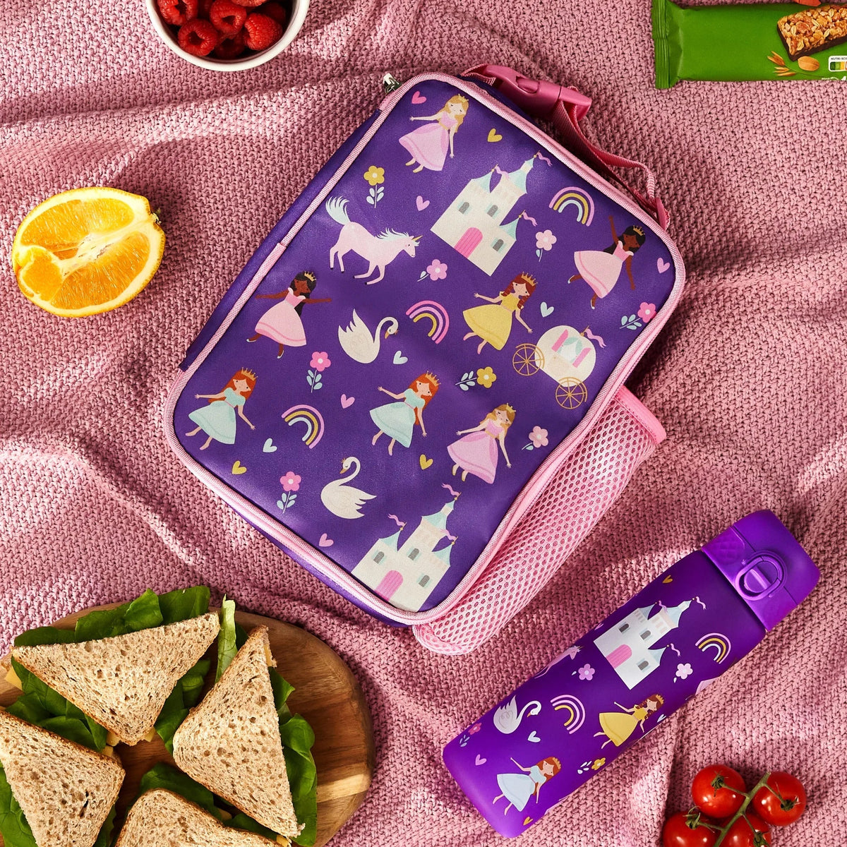 ION8 Princess lunch bag and bottle set in use on a picnic