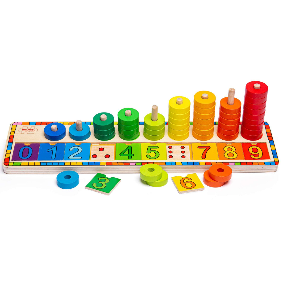 Bigjigs Toys Learn to Count Wooden Maths Puzzle