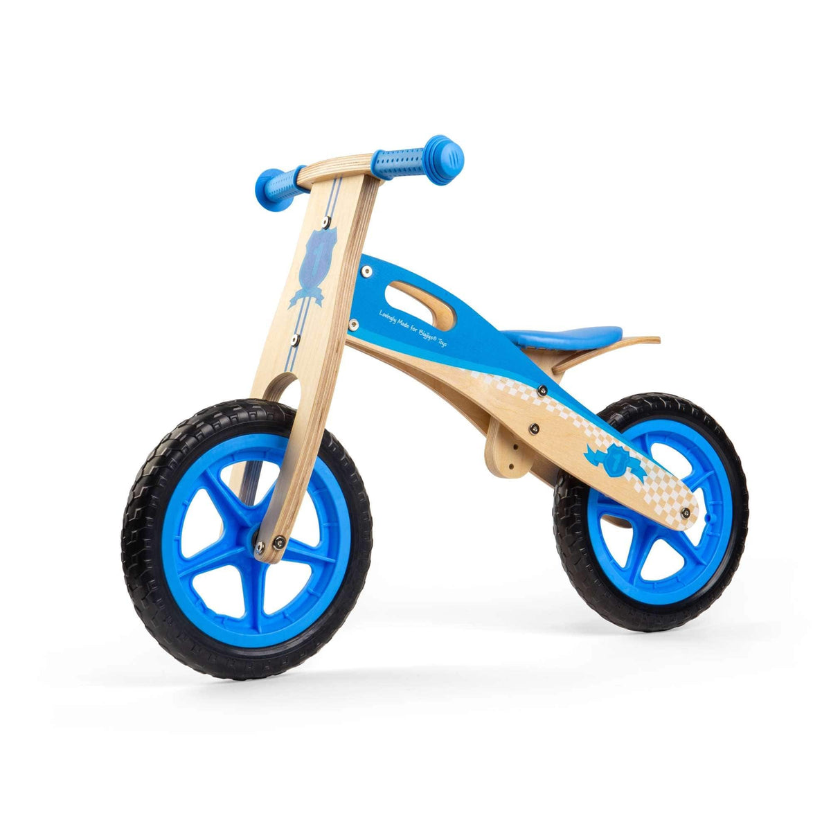 Bigjigs Toys My First Wooden Balance Bike - Blue