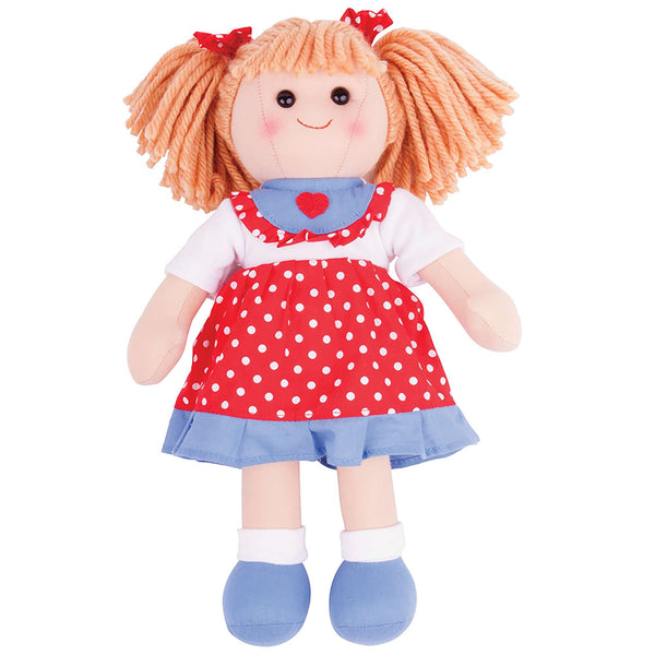 Bigjigs Toys Emily Rag Doll - Medium 34cm