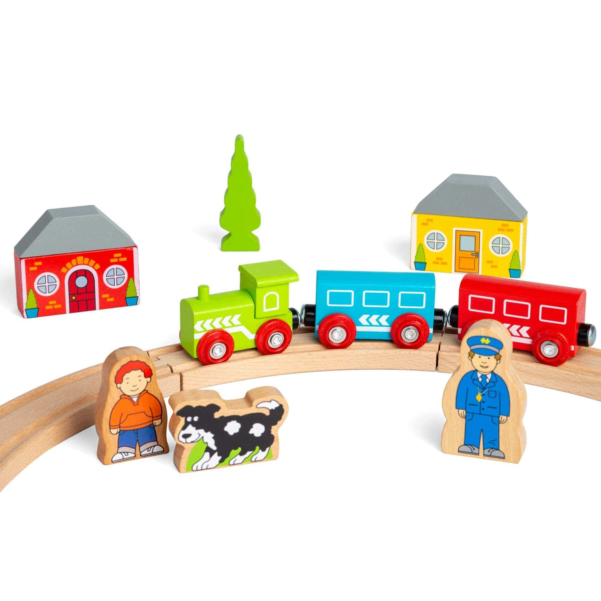 Bigjigs Rail My First Wooden Train Set - 20 Pieces - image 3