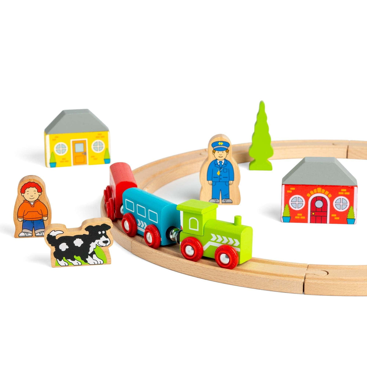 Bigjigs Rail My First Wooden Train Set - 20 Pieces - image 4
