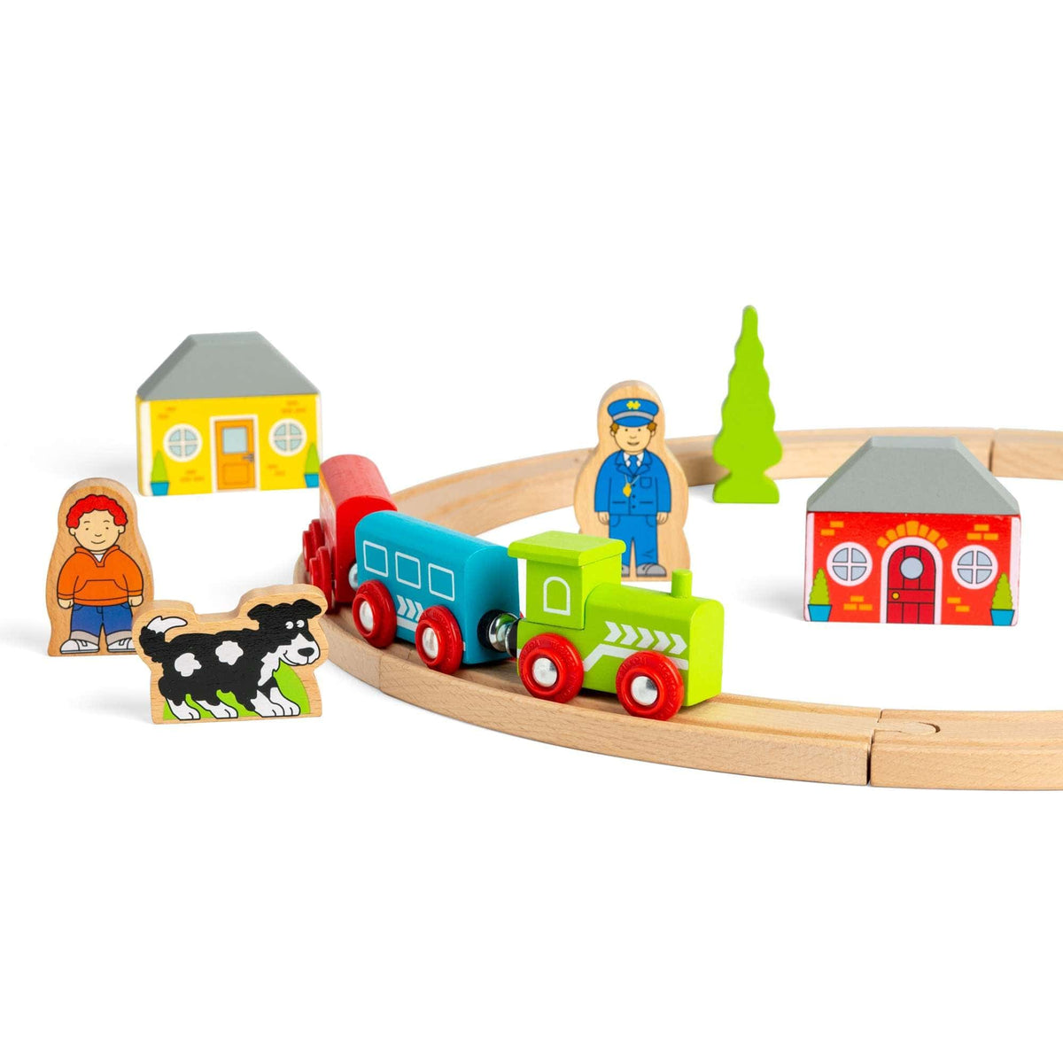 Bigjigs Rail My First Wooden Train Set - 20 Pieces - image 5