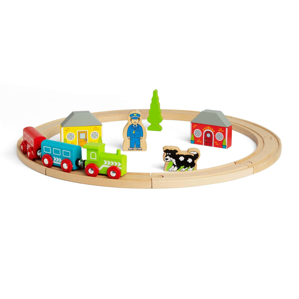 Bigjigs Rail My First Wooden Train Set - 20 Pieces