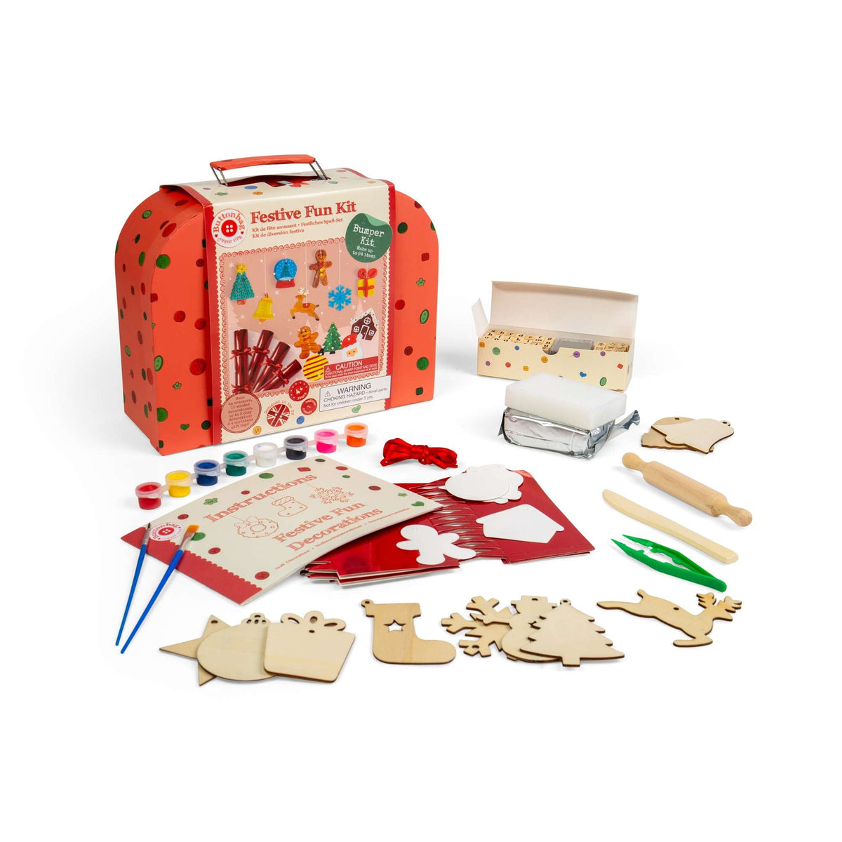 Buttonbag Festive Fun Christmas Decorations Craft Kit