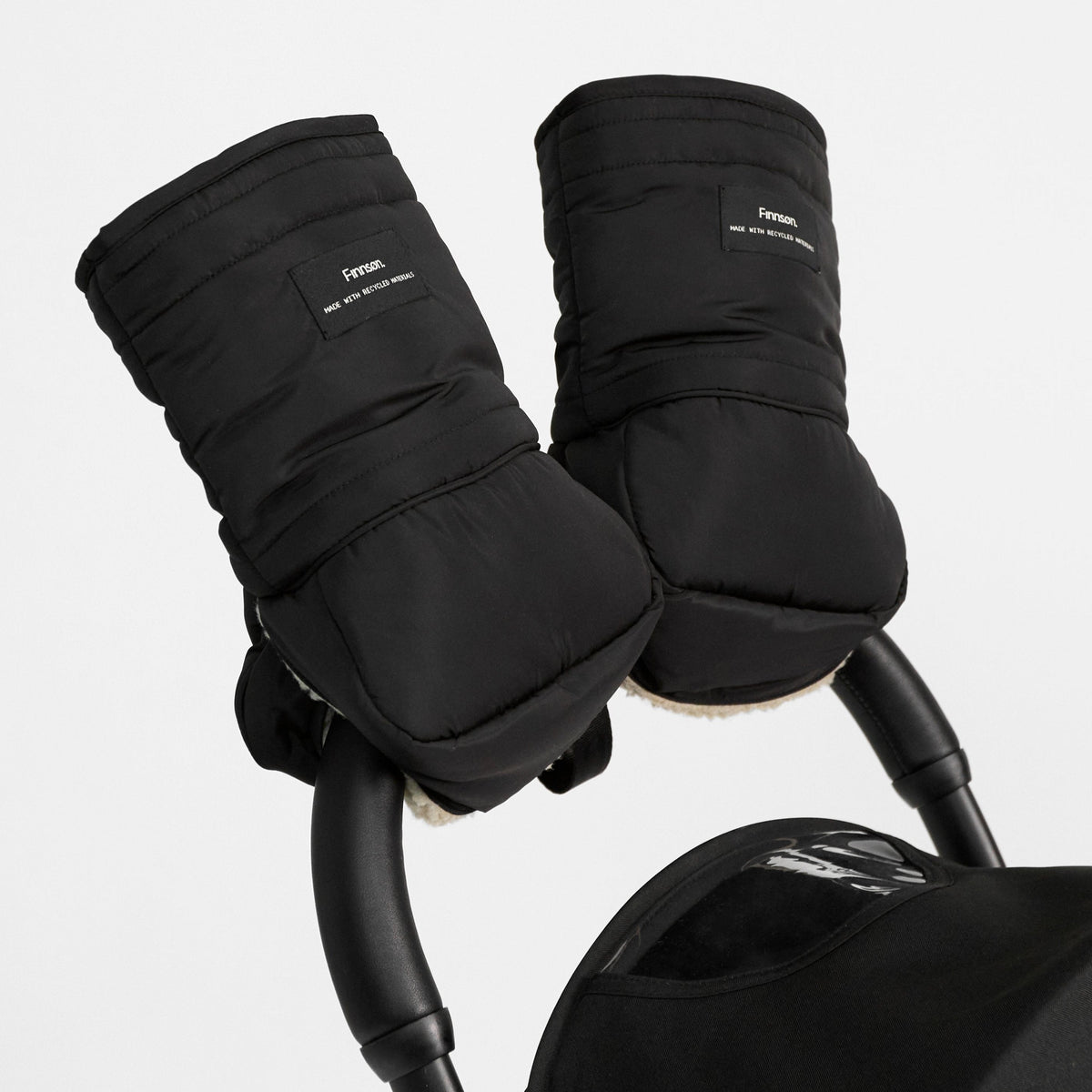 Finnson Astrid Universal Stroller Mittens - Black