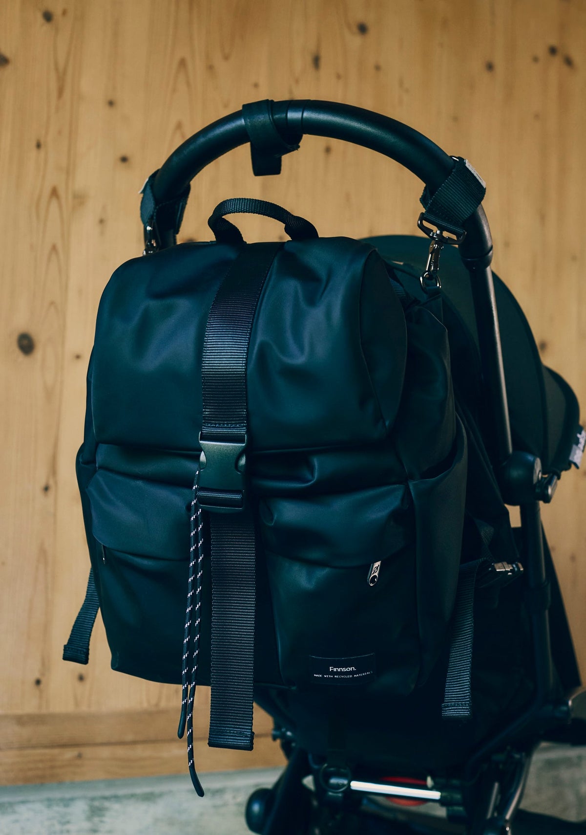 Finnson Elise Changing Backpack with Changing Mat - Black