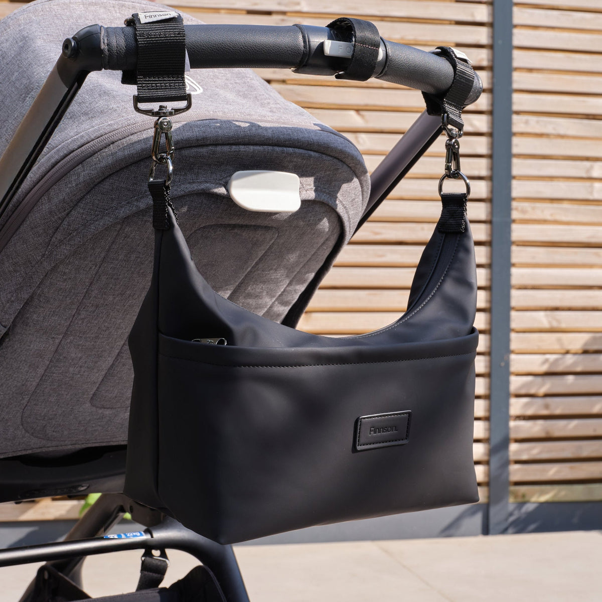 Finnson Fia Stroller Organiser with Clips - Black