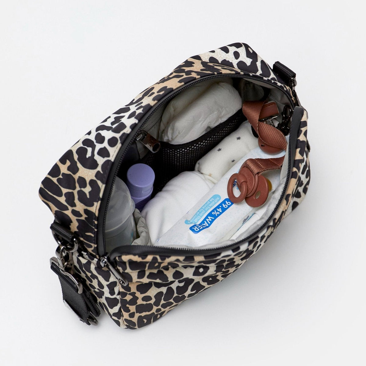Finnson Frida Stroller Organiser with Clips - Leopard