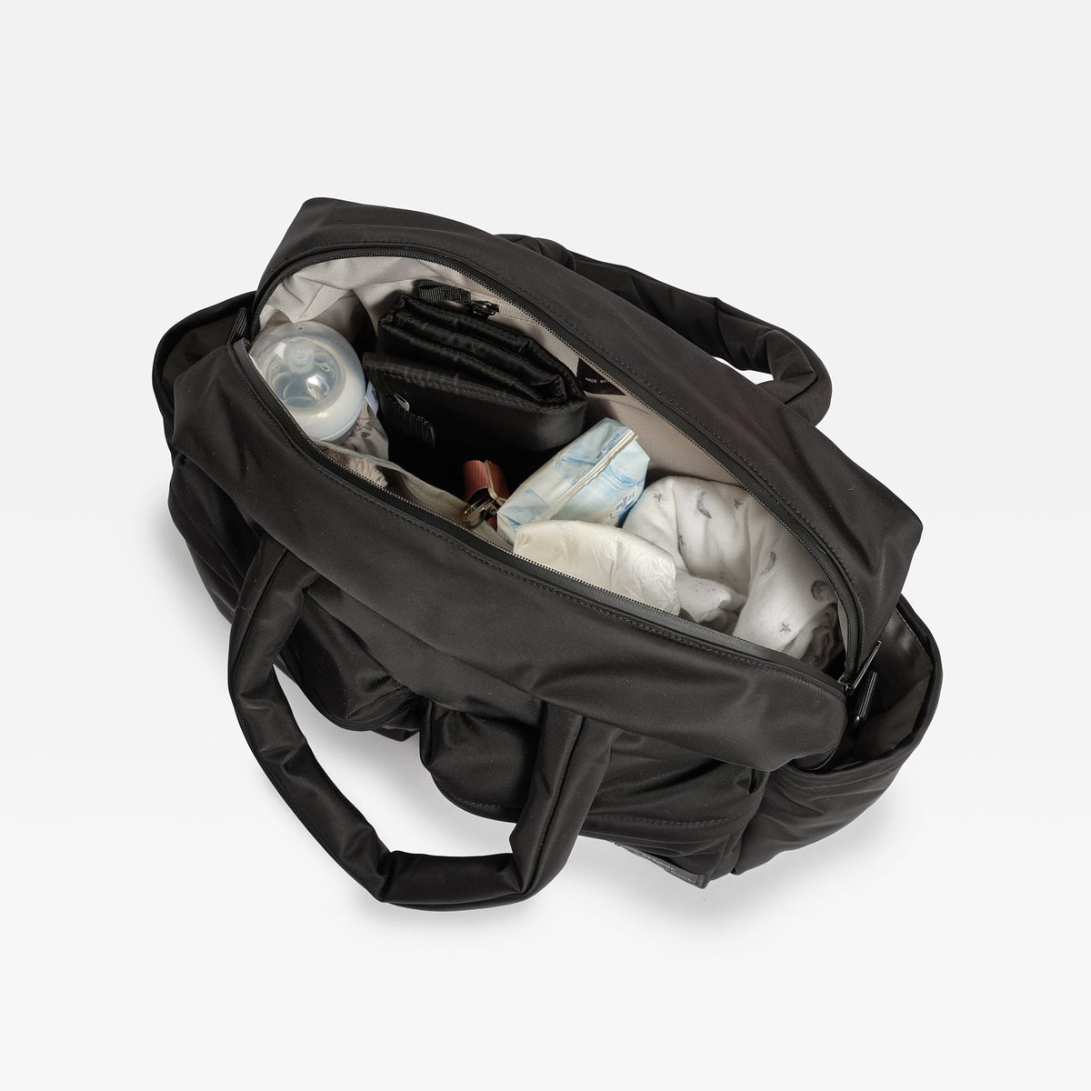 Finnson Iris Double Pocket Changing Bag with Changing Mat - Black