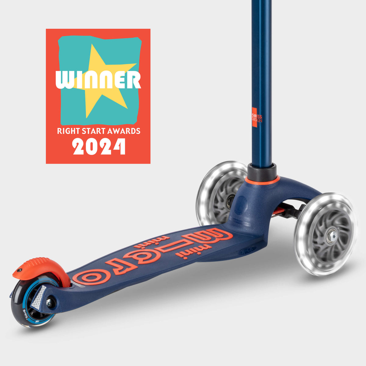 Micro Mini Micro Deluxe LED Scooter - Navy