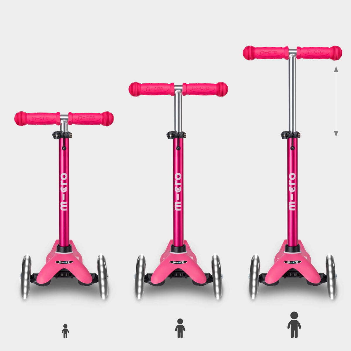 Micro Mini Micro Deluxe LED Scooter - Pink