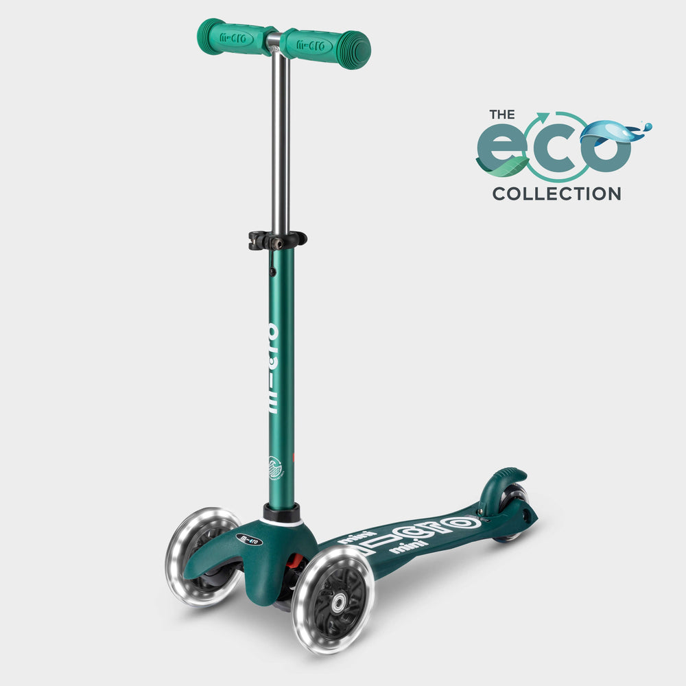Micro Mini Micro LED Scooter with Recycled Deck - Green