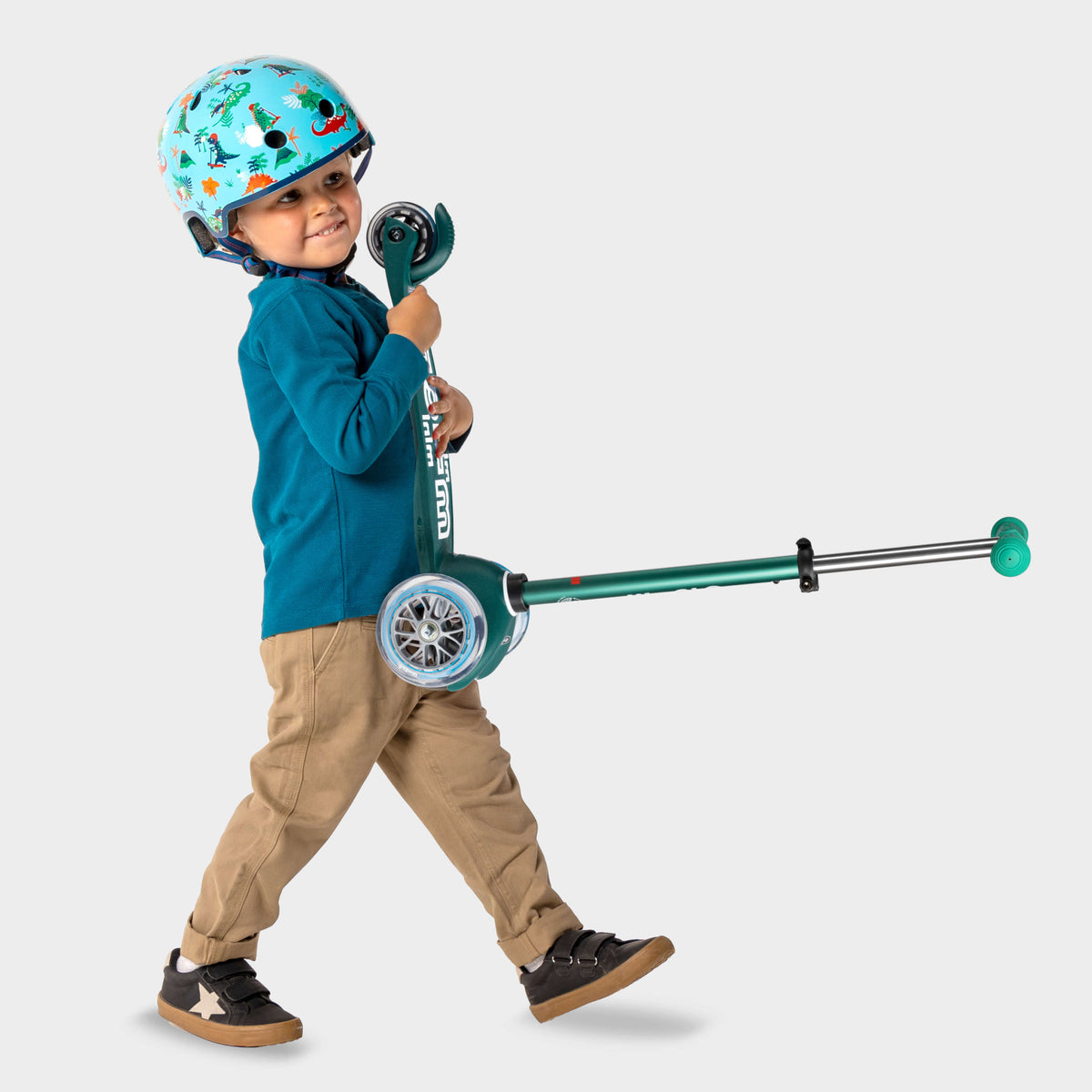 Micro Mini Micro LED Scooter with Recycled Deck - Green