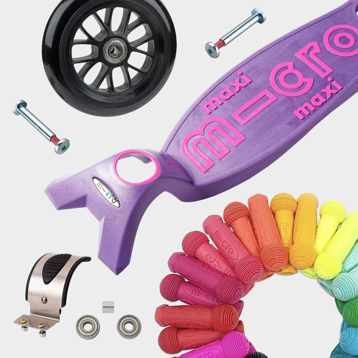 Micro Maxi Micro Deluxe LED Scooter - Purple