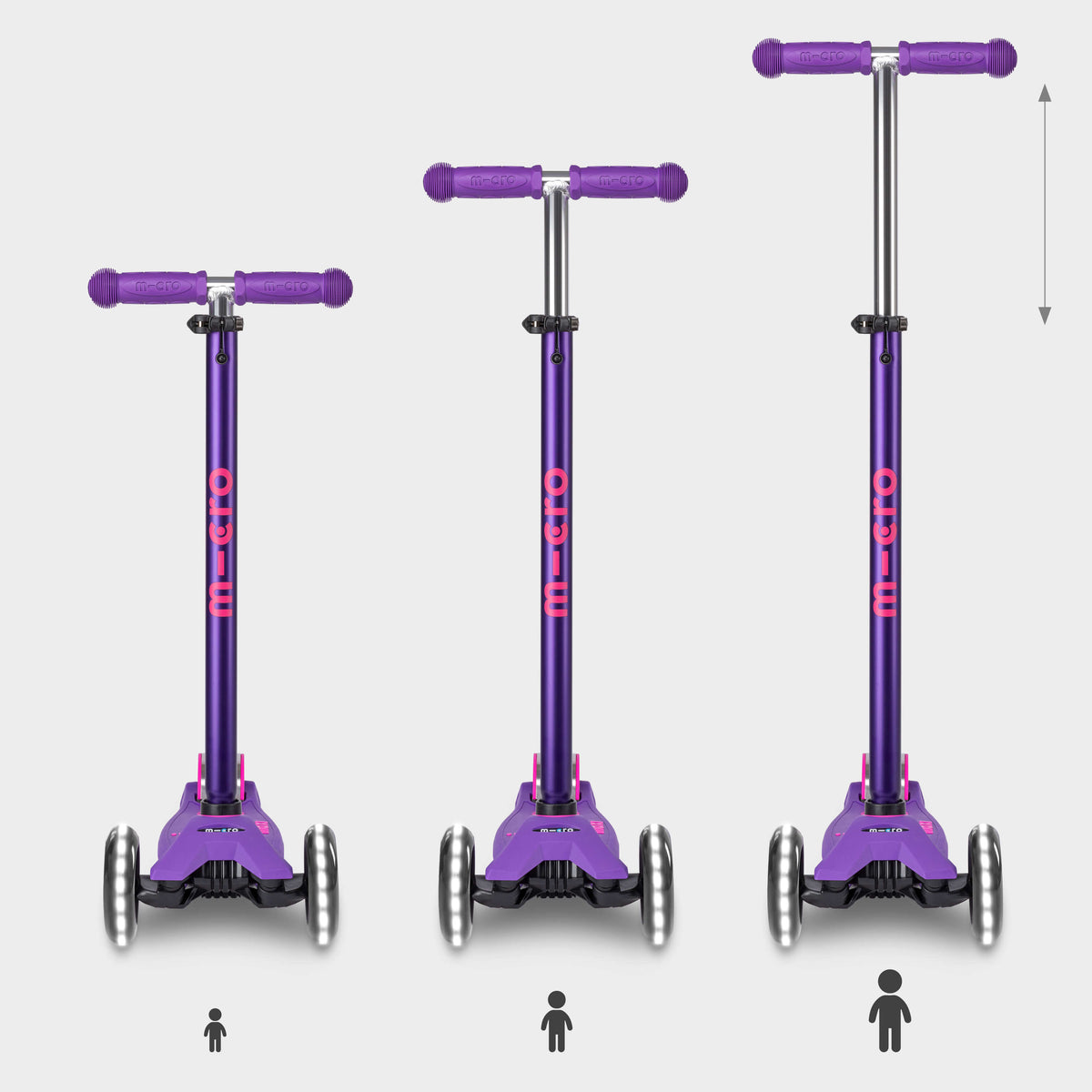 Micro Maxi Micro Deluxe LED Scooter - Purple