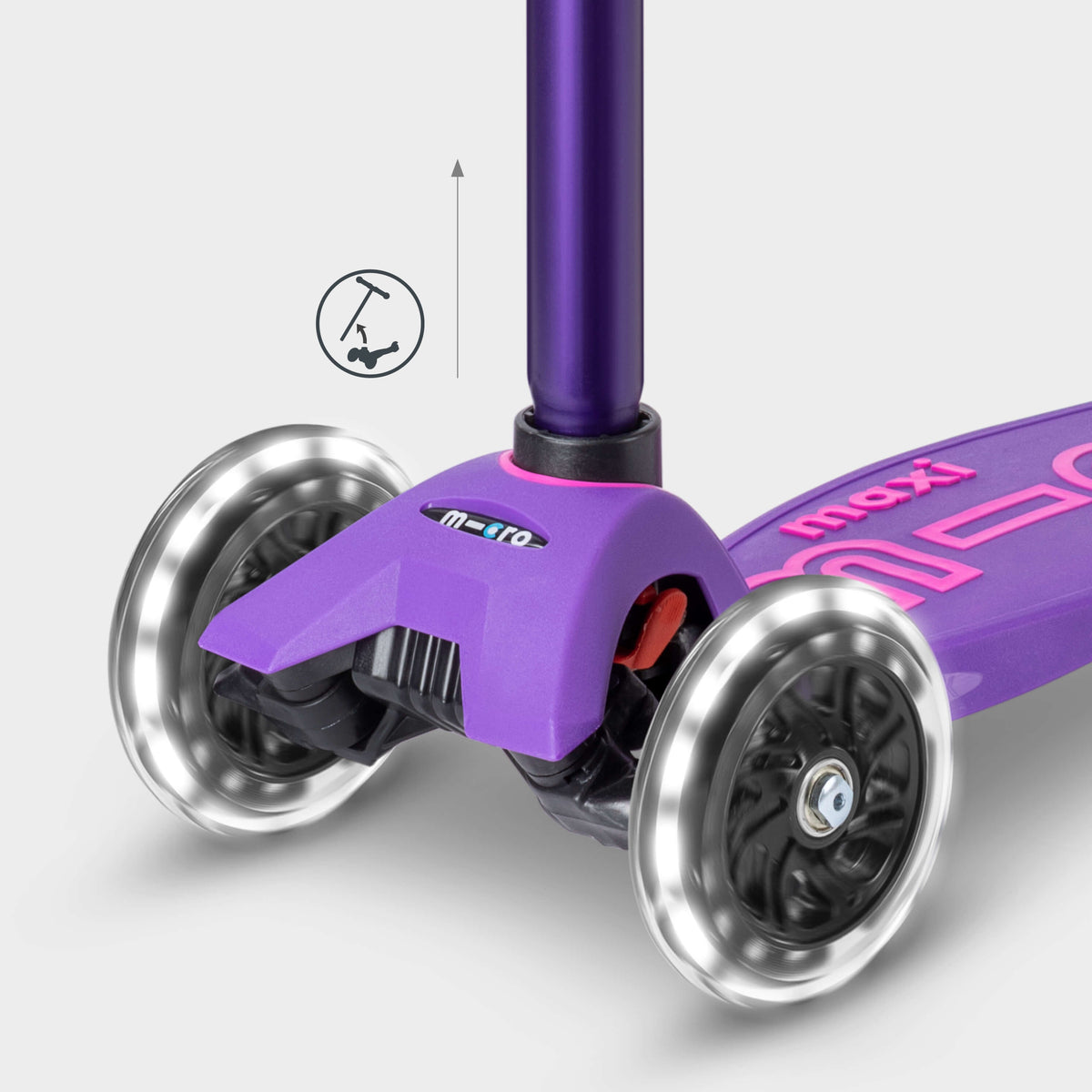 Micro Maxi Micro Deluxe LED Scooter - Purple