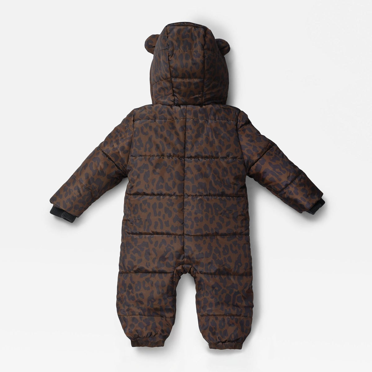Finnson Anders Water-Repellent Snowsuit - Chocolate Leopard (Footless)