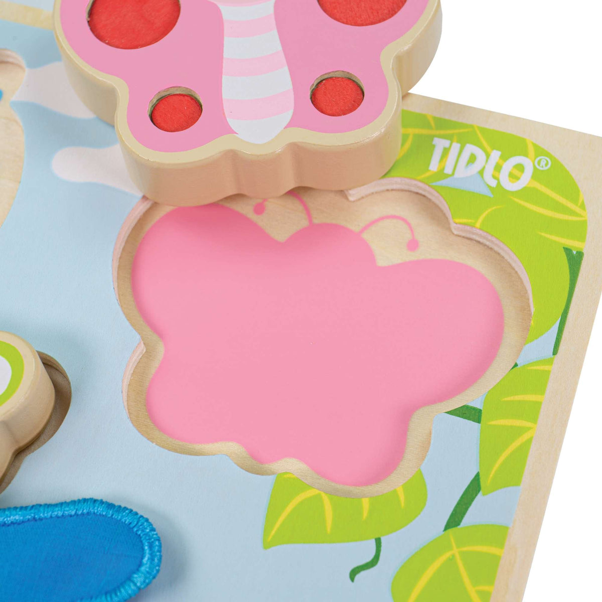 Tidlo Touch and Feel Wooden Puzzle - Insects