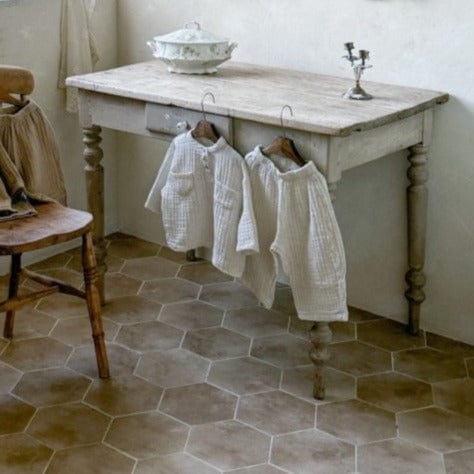 Anggo Set Marlang Shirt + Trouser Set (Cream)