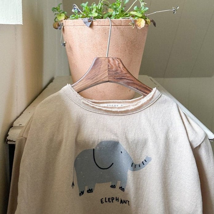 Anggo T-Shirt Unisex Elephant T-shirt (Beige)