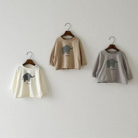 Anggo T-Shirt Unisex Elephant T-shirt (Beige)