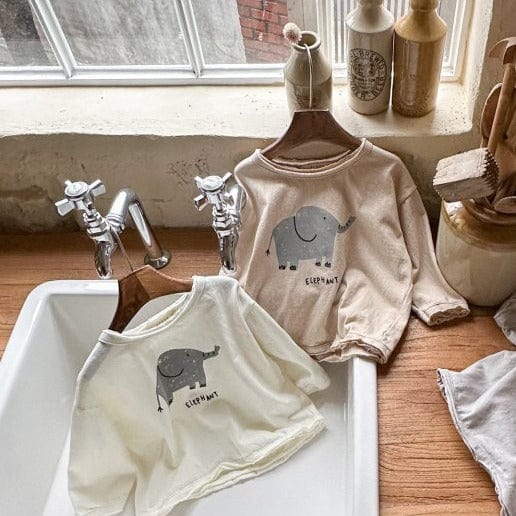 Anggo T-Shirt Unisex Elephant T-shirt (Beige)