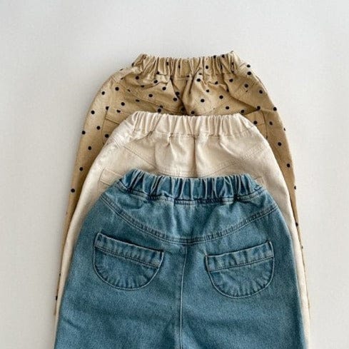 Anggo Trousers Ginger Unisex Denim Trousers (Cream)