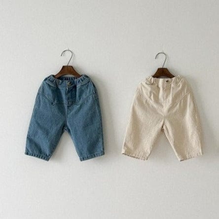 Anggo Trousers Ginger Unisex Denim Trousers (Cream)
