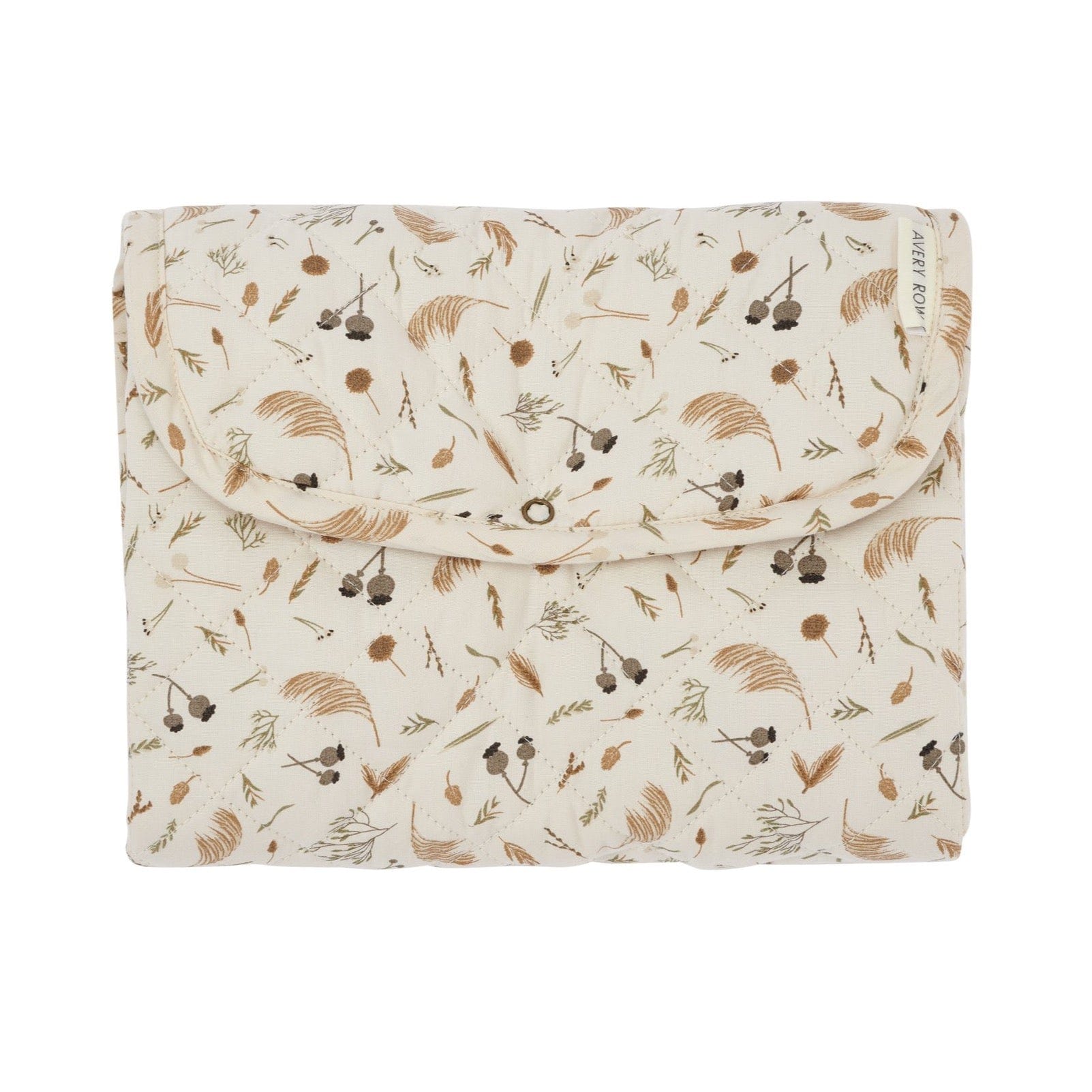 Avery Row Changing Mat Organic Cotton Travel Baby Changing Mat (Grasslands)