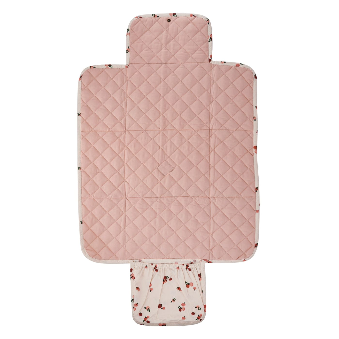 Avery Row Changing Mat Organic Cotton Travel Baby Changing Mat (Peaches)