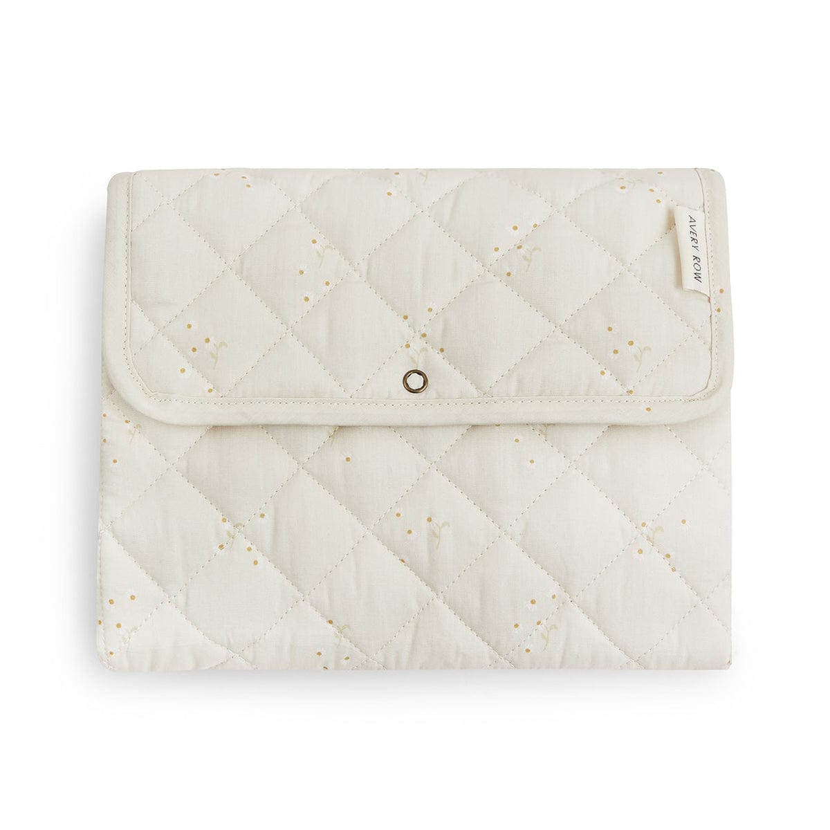 Avery Row Changing Mat Organic Cotton Travel Baby Changing Mat (Wild Chamomile)