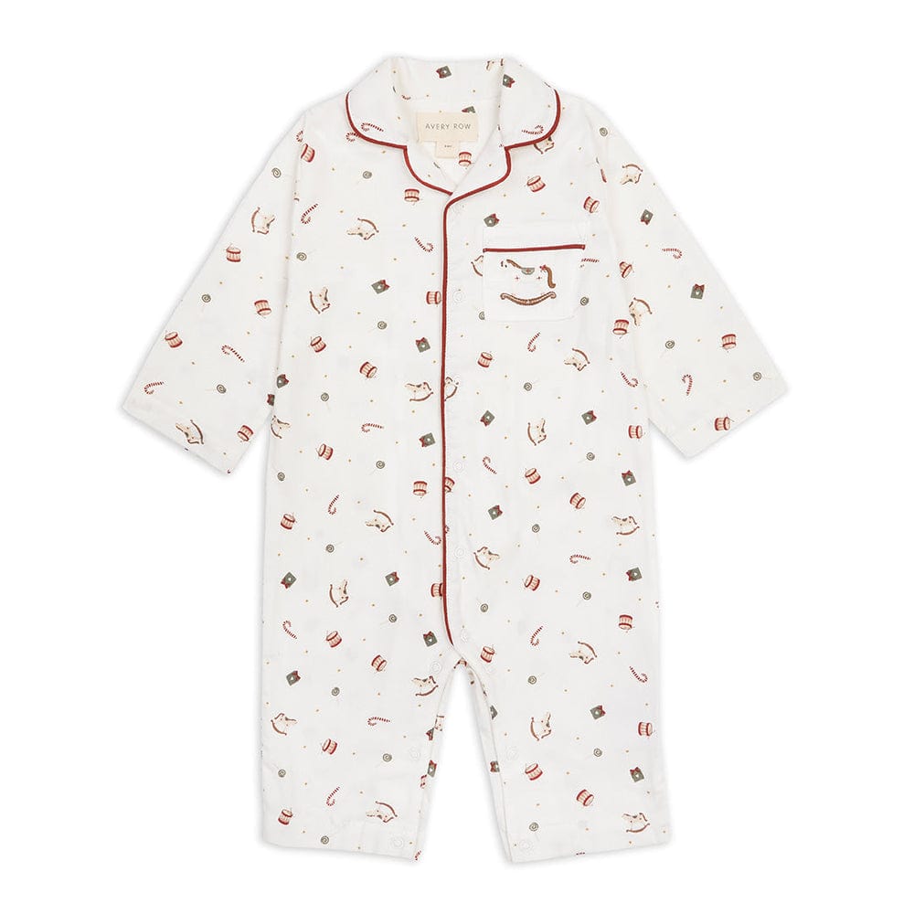 Avery Row Christmas Pj Avery Row Christmas Nutcracker Baby Sleepsuit